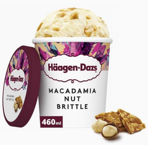 Glace Haagen-Dazs Macadamia Nut