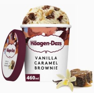 Glace Haagen-Dazs Vanille Caramel Brownies
